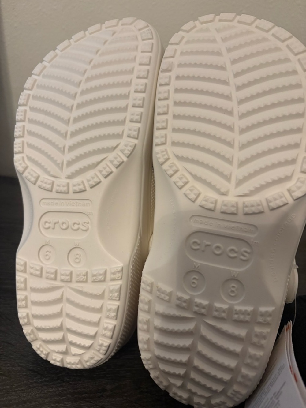 NWT White Crocs | W8, M6 - Picture 5 of 6